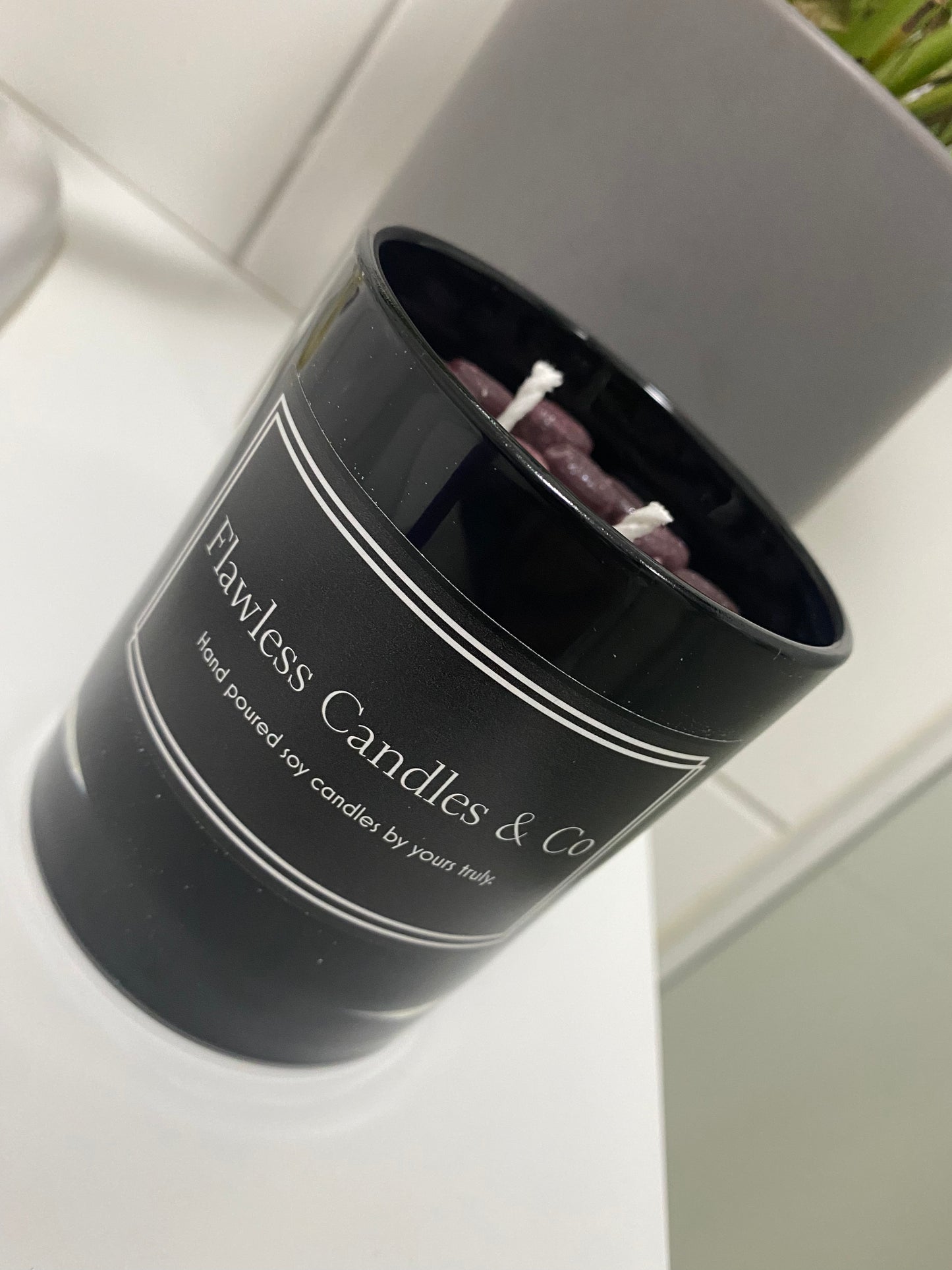 Large coffee candle