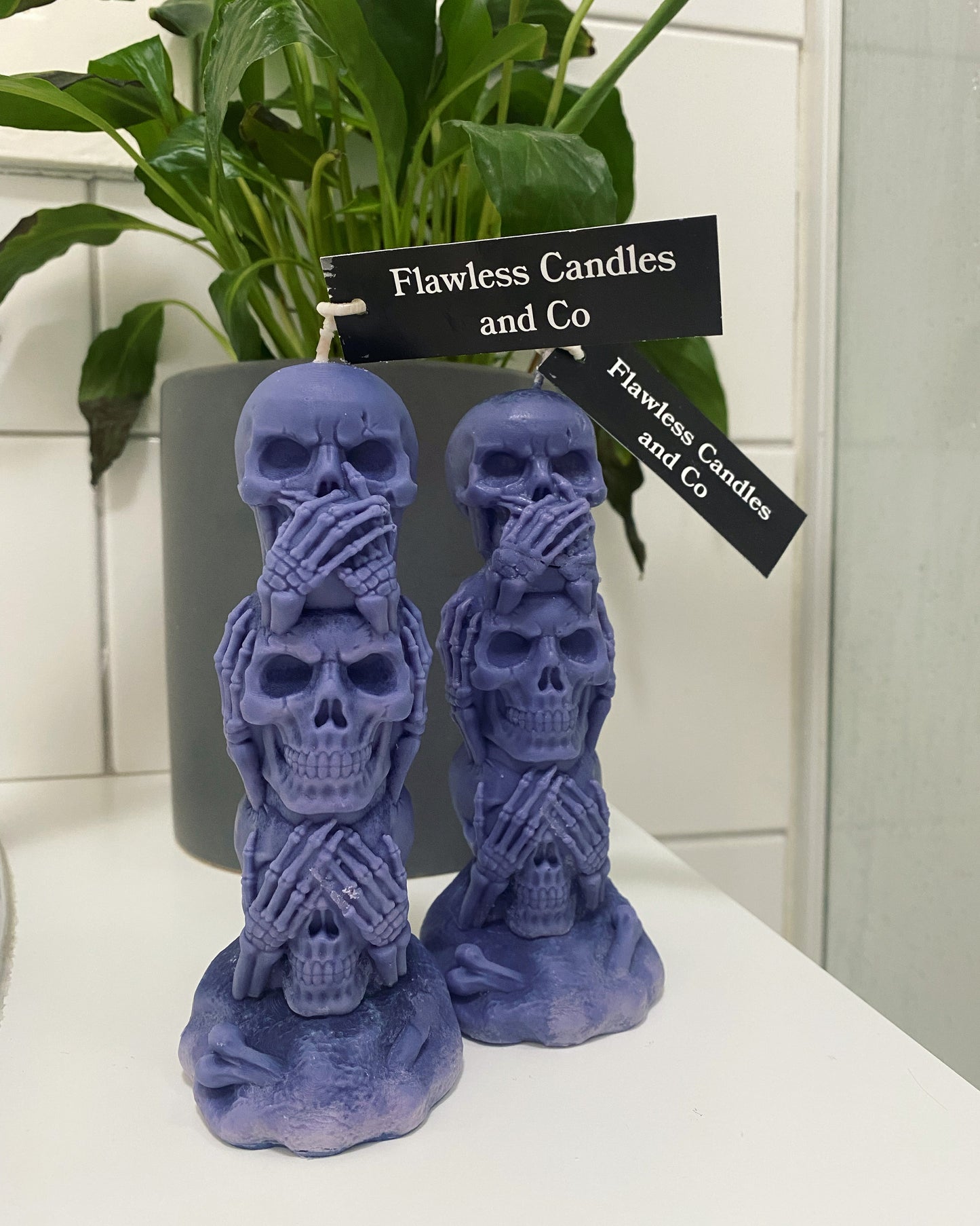 See no evil, hear no evil, speak no evil candle