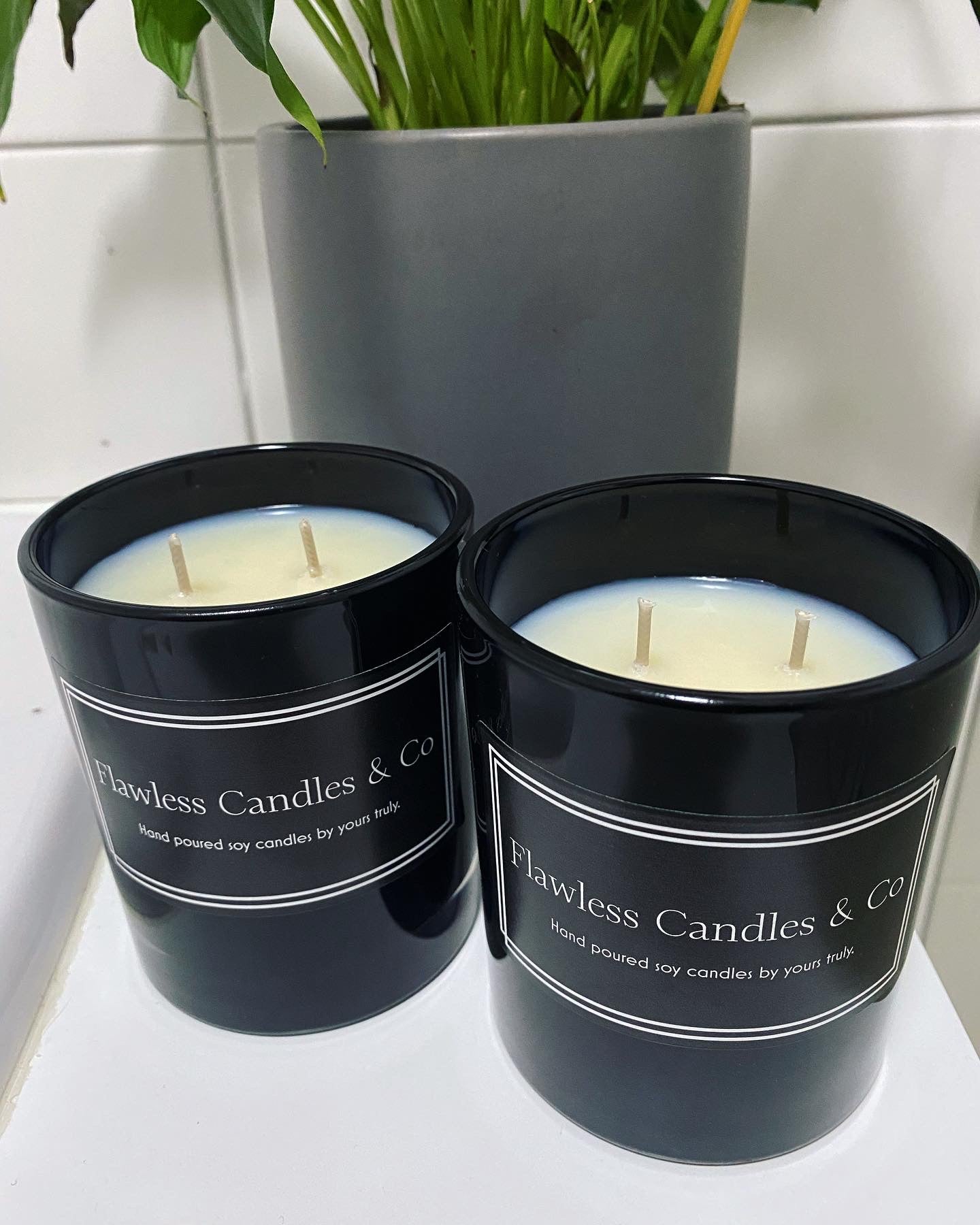 Large scented candle